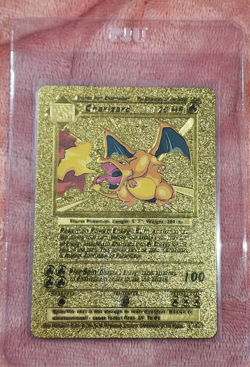 Nintendo Charizard Gold Metal Foil Collector's Edition Base Set Card 4/102 - Image 1