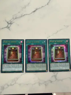 Yugioh 3x Book of Eclipse RA02 EN054 Ultra Rare 1st Ed NM staple card Spell mint - Image 1