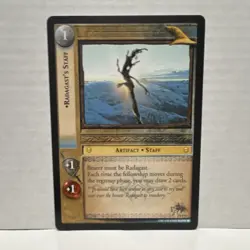 Decipher Radagast's Staff Artifact Staff The Lord of the Rings TCG Card 0P57 - Image 1