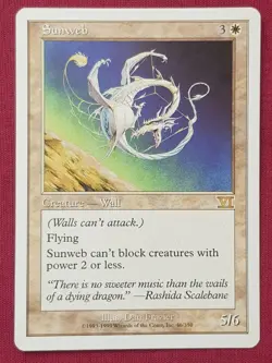 Magic The Gathering 6TH EDITION SUNWEB white card MTG SIXTH - Image 1