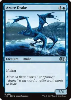 Azure Drake - Near Mint MTG Foundations Jumpstart - Image 1