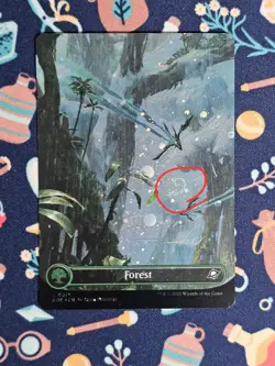 3 Swirl Forest 0371 (Borderless Galaxy Foil) Land MTG Edge of Eternities - Image 2