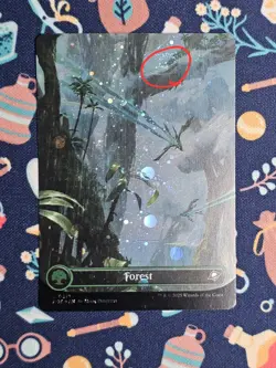 3 Swirl Forest 0371 (Borderless Galaxy Foil) Land MTG Edge of Eternities - Image 4