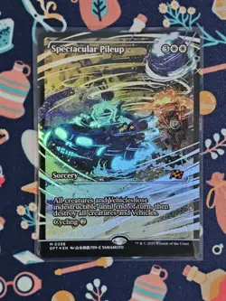 MTG Magic the Gathering Spectacular Pileup (398/568) Aetherdrift NM FOIL - Image 1