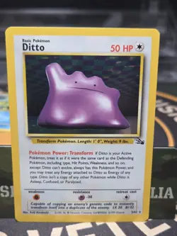 Ditto Rare Holo 3/62 Pokemon 1999 - Image 1