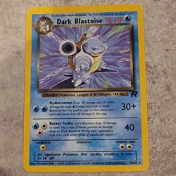 Pokemon Dark Blastoise Team Rocket 20/82 Rare Regular Unlimited 1999 Wizards - Image 1