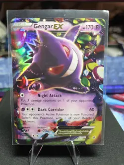 Pokemon Gengar EX Ultra Rare Holo 34/119 XY-Phantom Forces 170 HP Psychic - Image 1