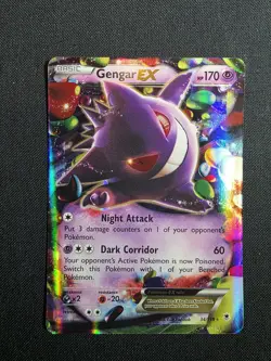 Pokemon Gengar EX Ultra Rare Holo 34/119 XY-Phantom Forces 170 HP Psychic - Image 2