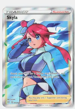 Skyla 072/072 Ultra Rare Shining Fates Pokemon Near Mint - Image 1