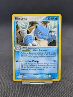Pokemon TCG Blastoise EX Crystal Guardians 14/100 Reverse Holo Rare LP EXCELLENT - Image 1