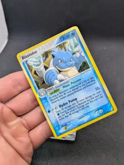 Pokemon TCG Blastoise EX Crystal Guardians 14/100 Reverse Holo Rare LP EXCELLENT - Image 2