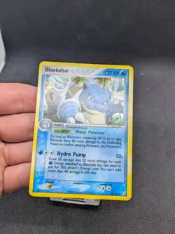 Pokemon TCG Blastoise EX Crystal Guardians 14/100 Reverse Holo Rare LP EXCELLENT - Image 3