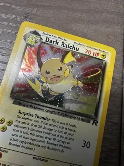 Pokemon Dark Raichu Secret Rare Holo 83/82 Team Rocket 70 HP - Image 2
