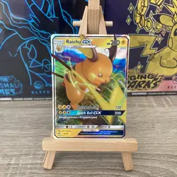 Pokemon TCG Raichu GX 20/68 Hidden Fates Holo - Image 1