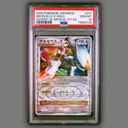 2009 Pokemon Japanese Arceus LV.X Advent of Arceus 1ST ED PSA 10 - Low Pop - Image 1