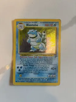 Pokemon TCG Blastoise 2/102 Base Set Holo Rare HP - Image 3