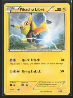Pikachu Libre (14 14/30 XY Trainer Kit: Pikachu Libre & Suicune Pokemon MP - Image 1