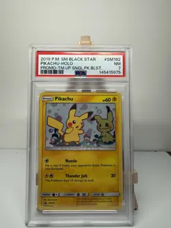 Pokemon Pikachu SM Black Star Promo SM162 Holo 2019 English PSA 7 - Image 1