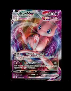 2021 Pokemon FUSION STRIKE ULTRA RARE MEW VMAX FULL ART HOLO 114/264! NM - Image 1