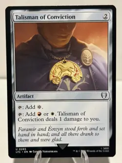 Talisman of Conviction 285 U Commander: The Lord of the Rings NM MTG - Image 1