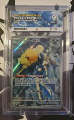 Pokemon TCG Misty's Psyduck Destined Rivals 193/182 Illustration Rare Ace 9 - Image 1