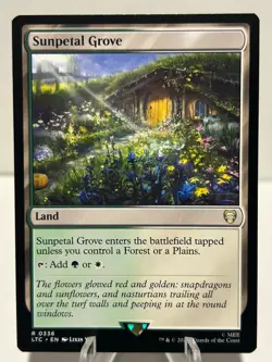 Sunpetal Grove 336 R Commander: The Lord of the Rings NM MTG - Image 1