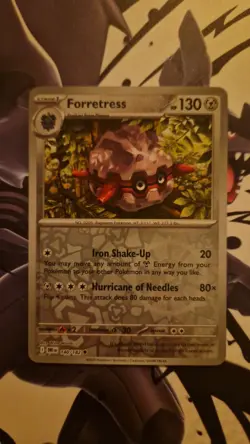 Pokemon TCG Destined Rivals Forretress Reverse Holo Card 140/182 DRI - Image 1