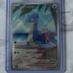 Pokemon TCG Mistys Lapras 194/182 Destined Rivals Illustration Rare - Image 1