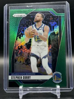 Lot (4) of Steph Curry Cards-Green Prizm/Hoops Tribute/Totally Certified Inserts - Image 1
