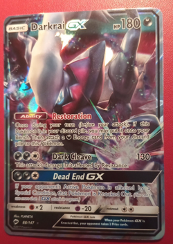 Darkrai GX Holo Pokemon Card Burning Shadows 88/147 Near Mint 2017 Pokemon TCG - Image 2