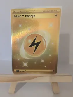 Pokemon TCG Basic Lightning Energy Scarlet & Violet-Base Set 257/198 Holo Hyper - Image 1