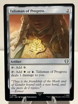Talisman of Progress 286 U Commander: The Lord of the Rings NM MTG - Image 1
