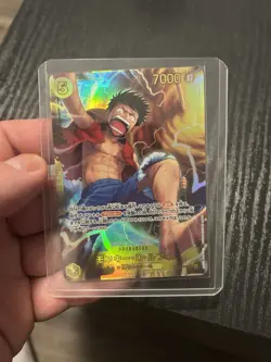 BANDAI ONE PIECE MONKEY D LUFFY FOIL OP15-119 CHARACTER 7000 POWER - Image 1