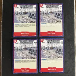 Red Force Playset - OP09-021 x4 - Emperors in the New World - One Piece TCG - Image 1