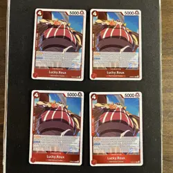 One Piece PLAYSET (4x) Lucky.Roux (OP09-015) Emperors in the New World - Image 1