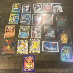 Topps Titans of the Game MLB & Pokemon Cards Lot (20) Charizard, Pikachu - Image 1