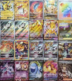 Pokemon Collector Lot Of 20 Cards VMax Ex VStar Charizard Pikachu See Photos - Image 1