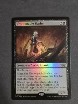 Unstoppable Slasher (0119) -Foil Near Mint MTG Duskmourn: House of Horror - Image 1