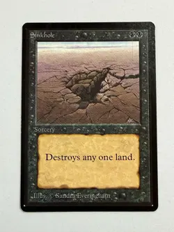 Sinkhole - Beta Edition 1993 - MTG card [NM] - Image 1