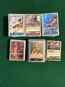 A Lot Of Over 350 One Piece Cards Rare Common Uncommon Common Don And Promos - Image 1
