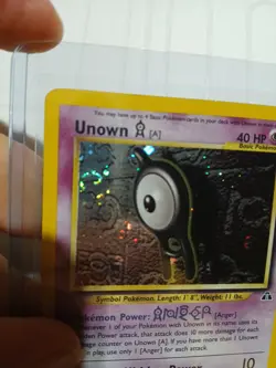 Unown [A] 14/75 Neo Discovery Holo Rare 2000 WotC Vintage Pokemon TCG Card MP - Image 3
