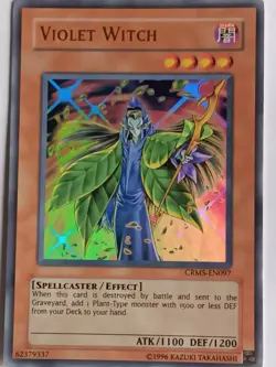 YuGiOh Cards - Violet Witch - CRMS-EN097 **Near Mint** - Image 1