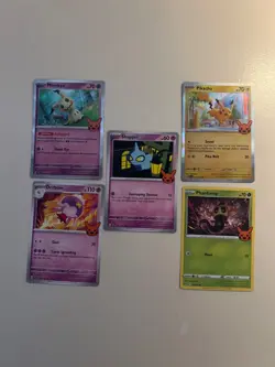 Five Trick Or Trade 2023 Pokemon Cards Two Guaranteed Holos - Image 1