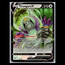 Oranguru V 133/189 Ultra Rare Holo - Astral Radiance Pokemon Card - Image 1