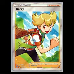 Barry 167/172 Full Art Ultra Rare - Brilliant Stars Pokemon Card - Image 1