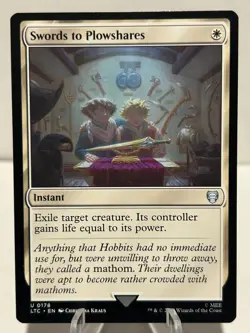Swords to Plowshares 178 U Commander: The Lord of the Rings NM MTG - Image 1