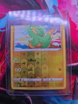 Pokemon TCG Electrike Reverse Holo MISCUT CRIMPED ERROR CARD - Image 1
