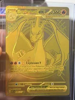 Mega Charizard Y ex 294/217 Ascended Heroes Pokemon Card Mega Hyper Rare - Image 1