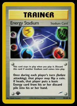 Pokemon Card - Energy Stadium 1st Edition Neo Destiny 99/105 - Image 1