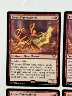 4x Efreet Flamepainter 098/275 Regular Rare Strixhaven School of Mages MTG NM - Image 2